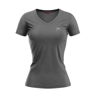 Kadın %100 Pamuk T-Shirt MULIER ANTRASİT MELANJ - RARU