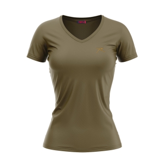Kadın %100 Pamuk T-Shirt MULIER HAKİ - RARU