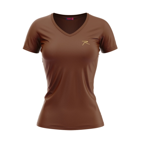 Kadın %100 Pamuk T-Shirt MULIER KAHVERENGİ - 1