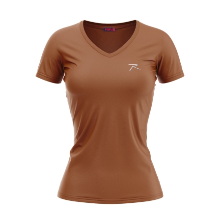 Kadın %100 Pamuk T-Shirt MULIER KAHVERENGİ - 1