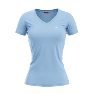 Kadın %100 Pamuk T-Shirt MULIER MAVİ - RARU