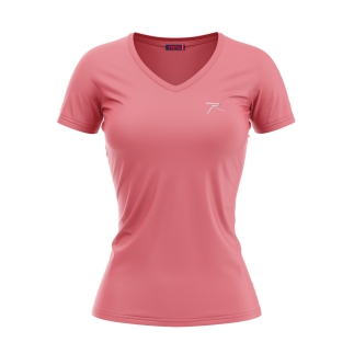 Kadın %100 Pamuk T-Shirt MULIER PEMBE - RARU