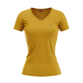Kadın %100 Pamuk T-Shirt MULIER SARI - RARU