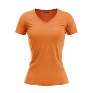 Kadın %100 Pamuk T-Shirt MULIER TURUNCU - RARU