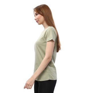 Kadın %100 Pamuk T-Shirt MULIER YEŞİL - 3