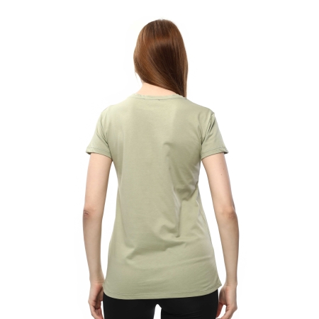 Kadın %100 Pamuk T-Shirt MULIER YEŞİL - 4