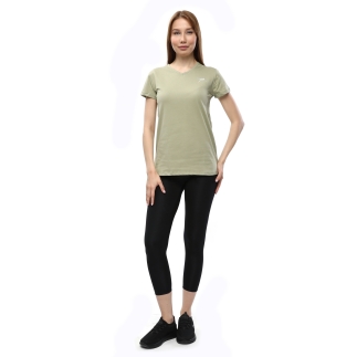 Kadın %100 Pamuk T-Shirt MULIER YEŞİL - 5