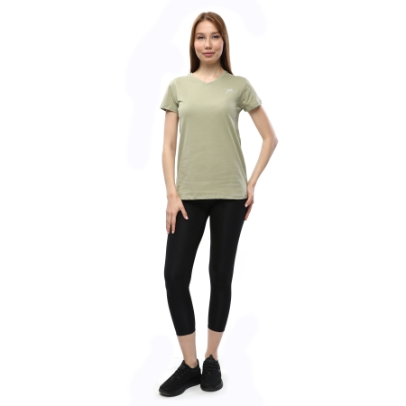 Kadın %100 Pamuk T-Shirt MULIER YEŞİL - 5