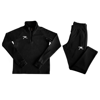 Raru Kid Half-Zip Tracksuit PUER Black - RARU