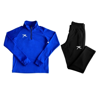 Raru Kid Half-Zip Tracksuit PUER Saxon Blue - RARU