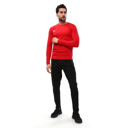 T shirt long rouge on sale