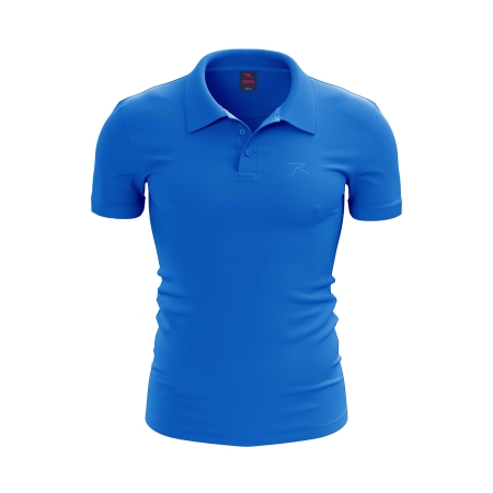Raru Polo T-Shirt PIUS Saks Blue - 1