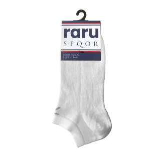 Raru S.P.Q.O.R Ankle Socks White - R.WAY