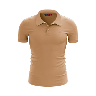 %100 Pamuk Polo T-Shirt IMPERO BEJ - RARU