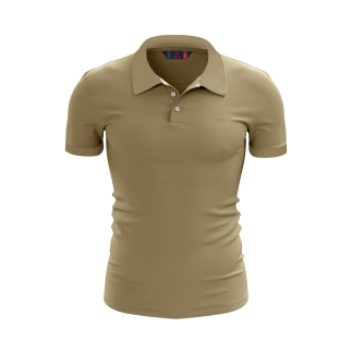 %100 Pamuk Polo T-Shirt IMPERO BEJ - RARU