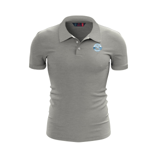 Raru x THKU %100 Pamuk Polo T-Shirt IMPERO GRİ MELANJ - RARU