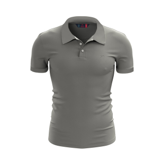 %100 Pamuk Polo T-Shirt IMPERO GRİ - RARU