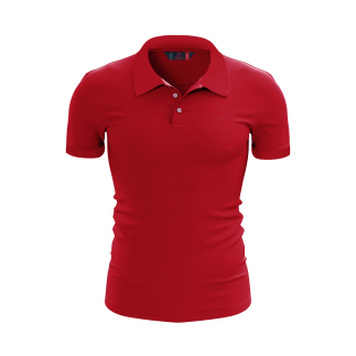 %100 Pamuk Polo T-Shirt IMPERO KIRMIZI - RARU