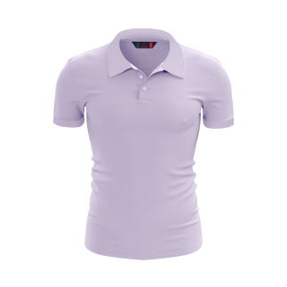 %100 Pamuk Polo T-Shirt IMPERO LİLA 