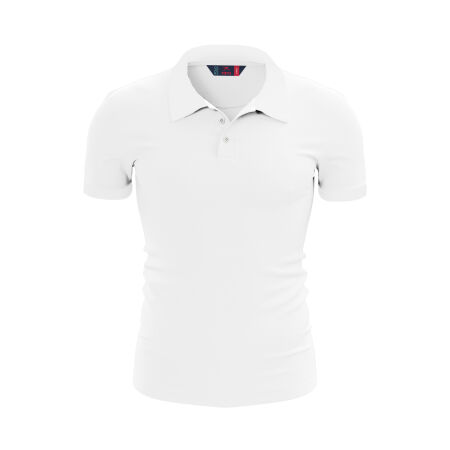 %100 Pamuk Büyük Beden Polo T-Shirt INGENS BEYAZ - 1