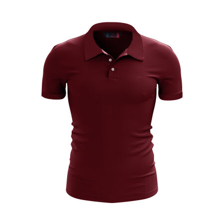%100 Pamuk Büyük Beden Polo T-Shirt INGENS BORDO - 1