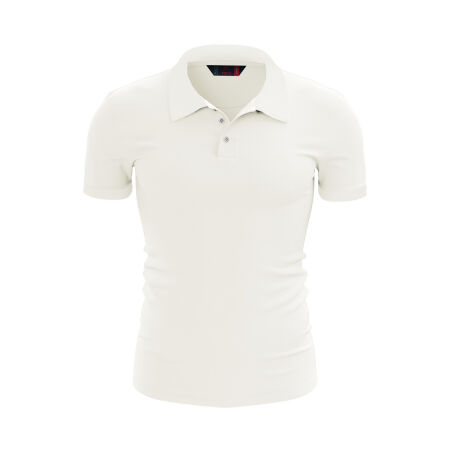 %100 Pamuk Büyük Beden Polo T-Shirt INGENS EKRU - 1