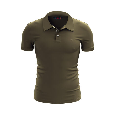 %100 Pamuk Büyük Beden Polo T-Shirt INGENS HAKİ - 1