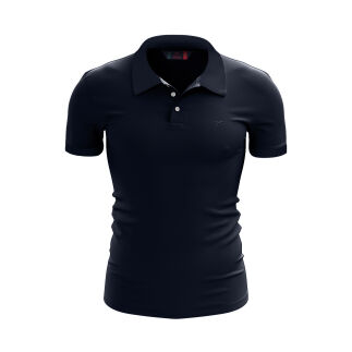 %100 Pamuk Büyük Beden Polo T-Shirt INGENS LACİVERT - RARU
