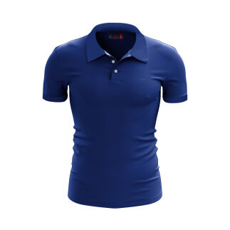 %100 Pamuk Büyük Beden Polo T-Shirt INGENS MAVİ - RARU