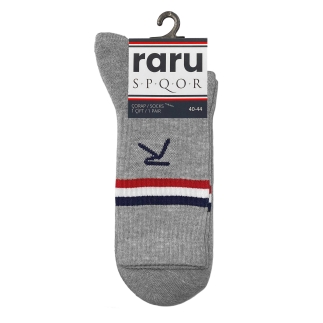 Raru S.P.Q.O.R Short Leg Warmers Spor Socks Gray - R.WAY (1)