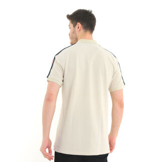 Raru S.P.Q.O.R x 343 DIGITAL %100 Pamuk Polo T-Shirt LUNIUS BEJ - 4