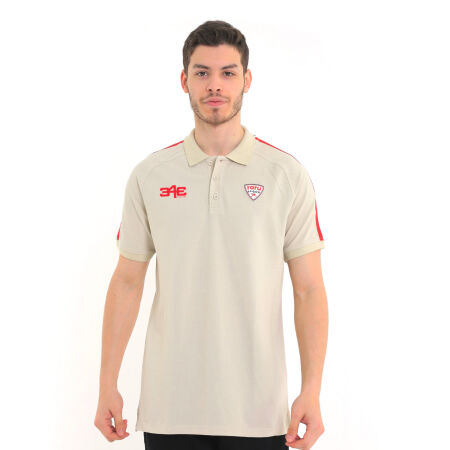 Raru S.P.Q.O.R x 343 DIGITAL %100 Pamuk Polo T-Shirt LUNIUS BEJ - 2