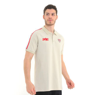 Raru S.P.Q.O.R x 343 DIGITAL %100 Pamuk Polo T-Shirt LUNIUS BEJ - 3