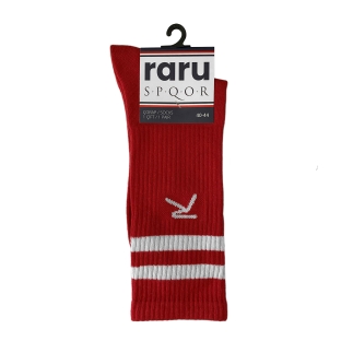Raru S.P.Q.O.R Long Leg Warmers Tennis Socks Red - R.WAY (1)