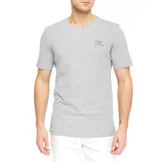 %100 Pamuk T-Shirt PATEO GRİ MELANJ - RARU