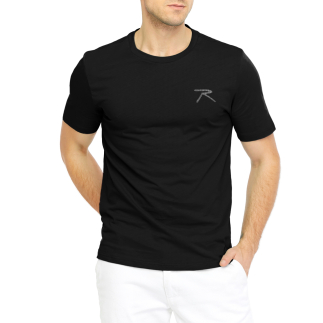 %100 Pamuk T-Shirt PATEO SİYAH - RARU