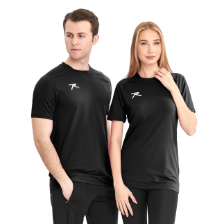 Raru Unisex T-Shirt VALDE Black - RARU