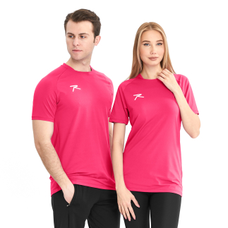 Raru Unisex T-Shirt VALDE Fuchsia - RARU