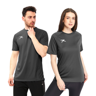 Unisex T-Shirt VELOX ANTRASİT - BÜYÜK BEDEN (1)