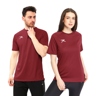 Unisex T-Shirt VELOX BORDO - BÜYÜK BEDEN (1)