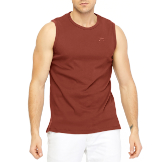 Raru Cotton Tank Top INFRA Brown - RARU