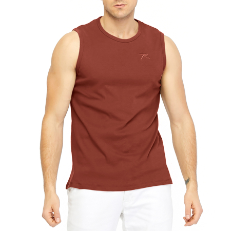 Raru Cotton Tank Top INFRA Brown - 1