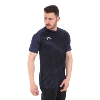 Unisex Dijital Baskılı T-Shirt JUSTA LACİVERT - RARU (1)