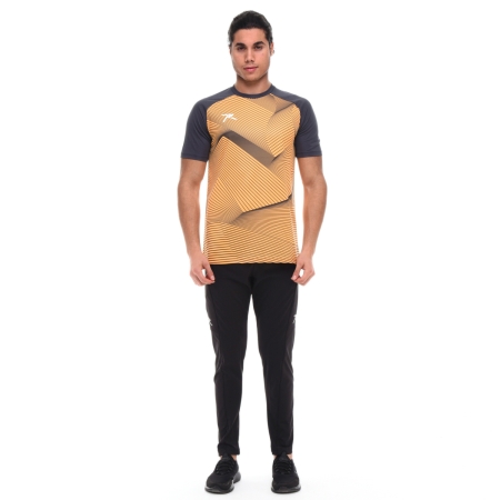Unisex Dijital Baskılı T-Shirt JUSTA ORANJ - 5