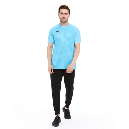 Unisex Dijital Baskılı T-Shirt JUSTA TURKUAZ - 5
