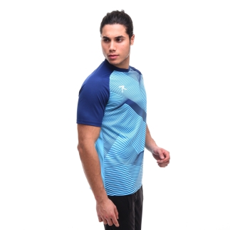 Unisex Dijital Baskılı T-Shirt JUSTA TURKUAZ - RARU (1)