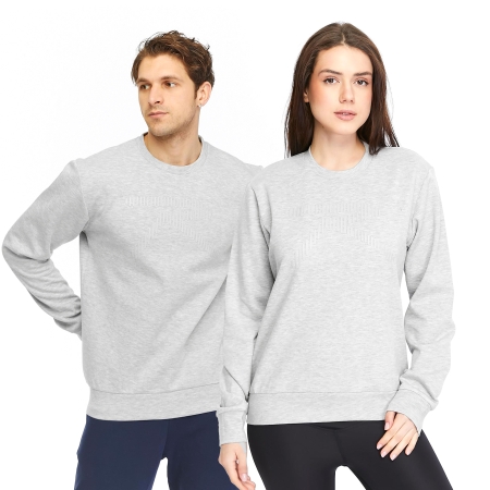 Unisex Sweatshirt SATURO GRİ MELANJ - 1