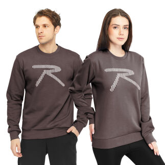 Unisex Sweatshirt SATURO KAHVERENGİ - RARU