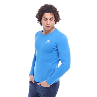 Raru Baselayer Cotton T-Shirt VESPER Saks Blue - RARU (1)