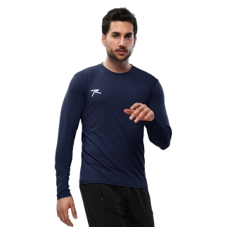 Uzun Kollu T-Shirt LAUS LACİVERT - RARU (1)